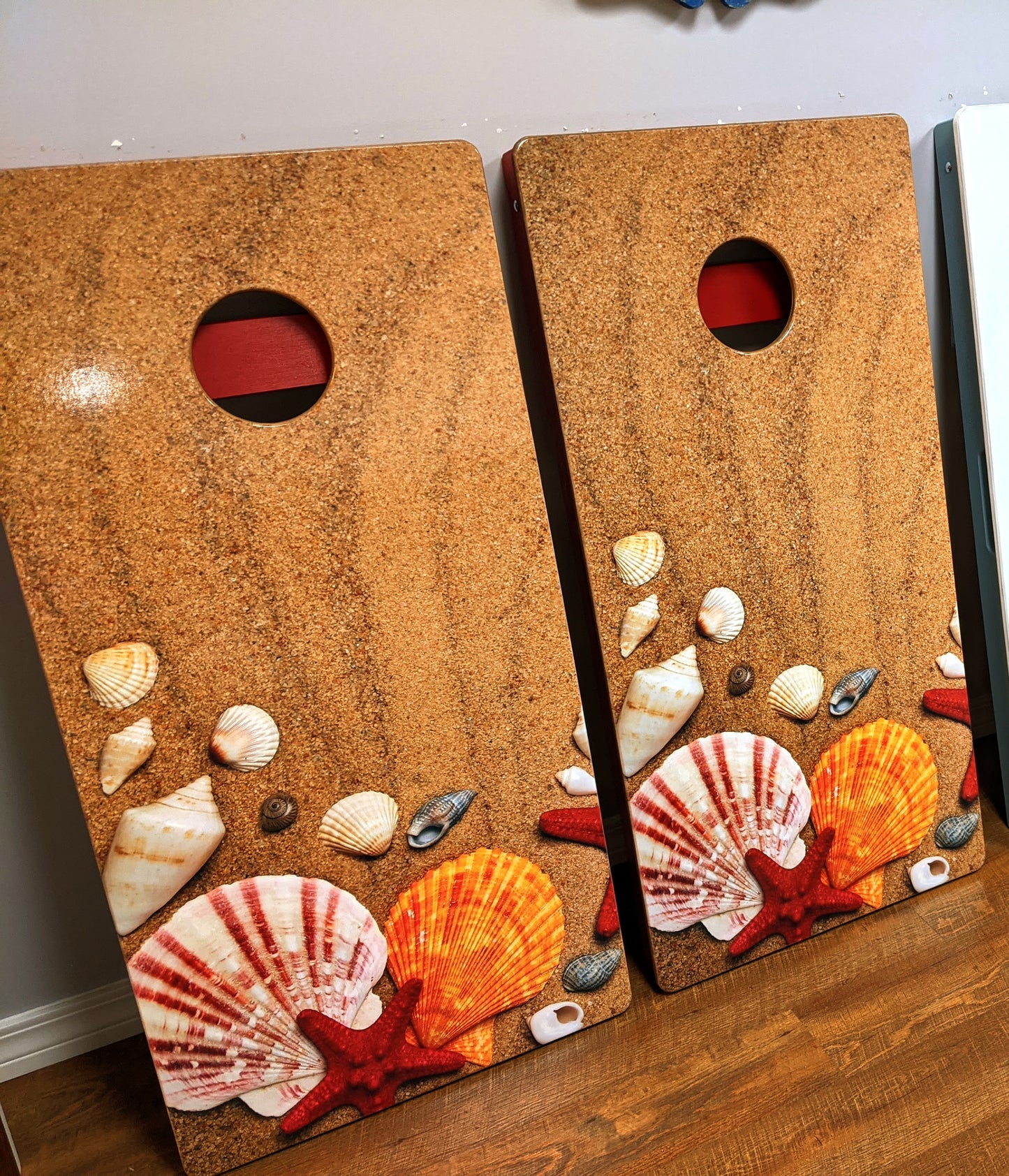 Sand and Shells Cornhole Boards