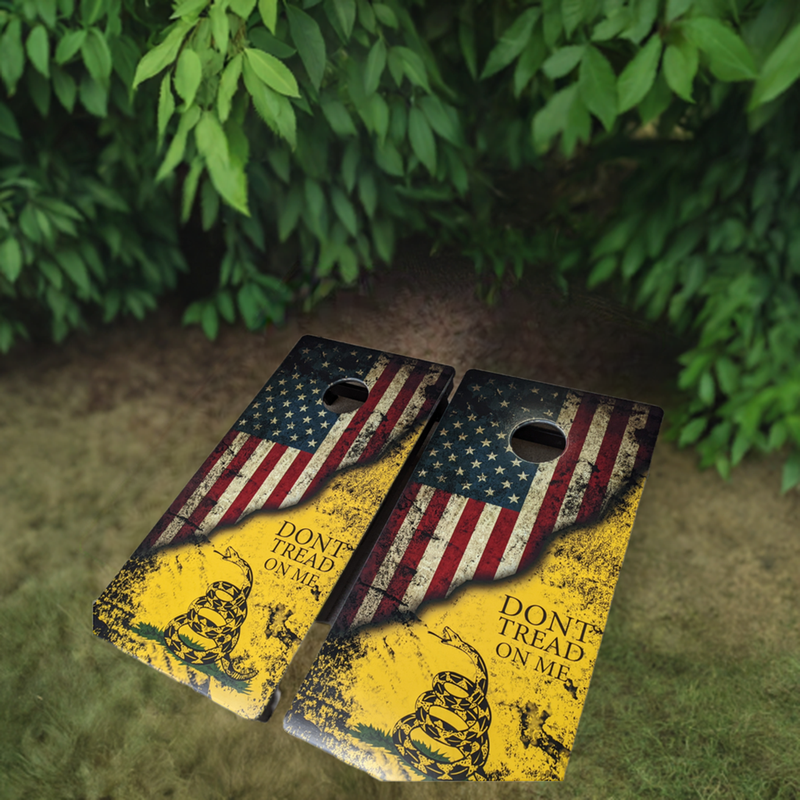 Don't Tread On Me Cornhole Boards