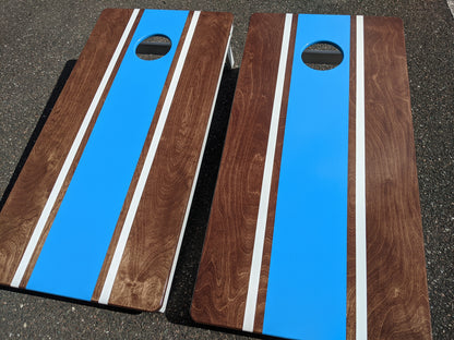 Custom Cornhole Boards - Hand stained and painted
